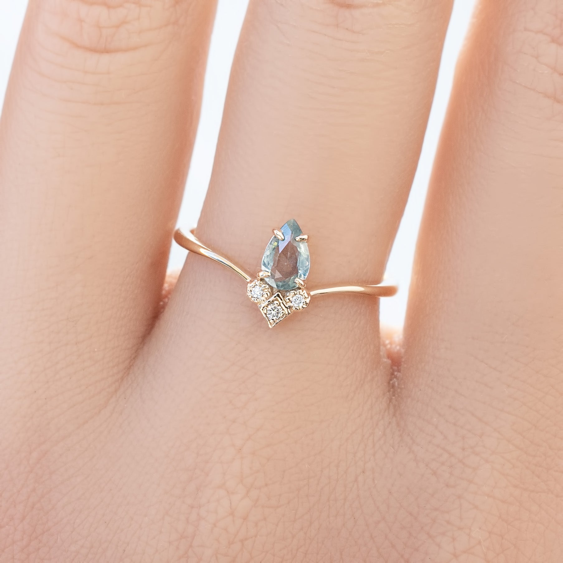 Genevie Ring, 0.35ct Madagascar Sapphire