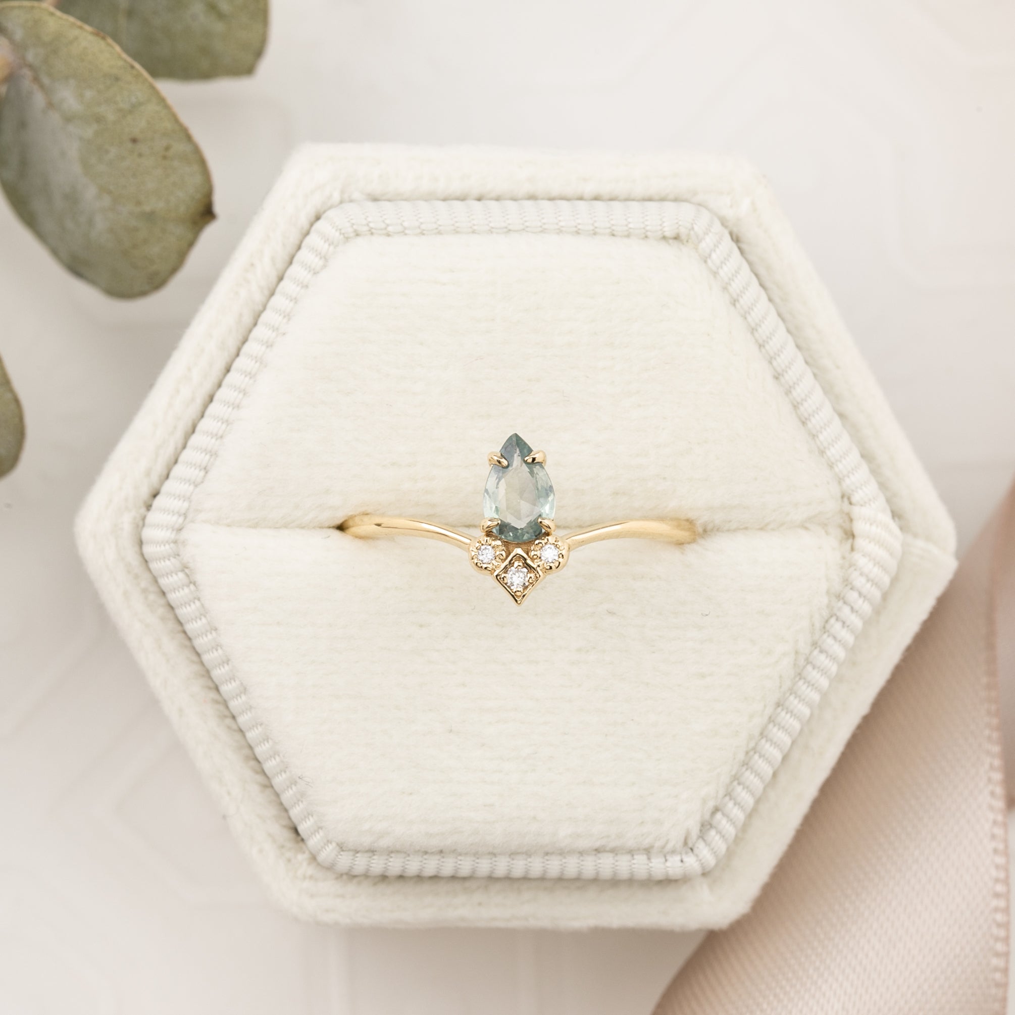 Genevie Ring, 0.35ct Madagascar Sapphire