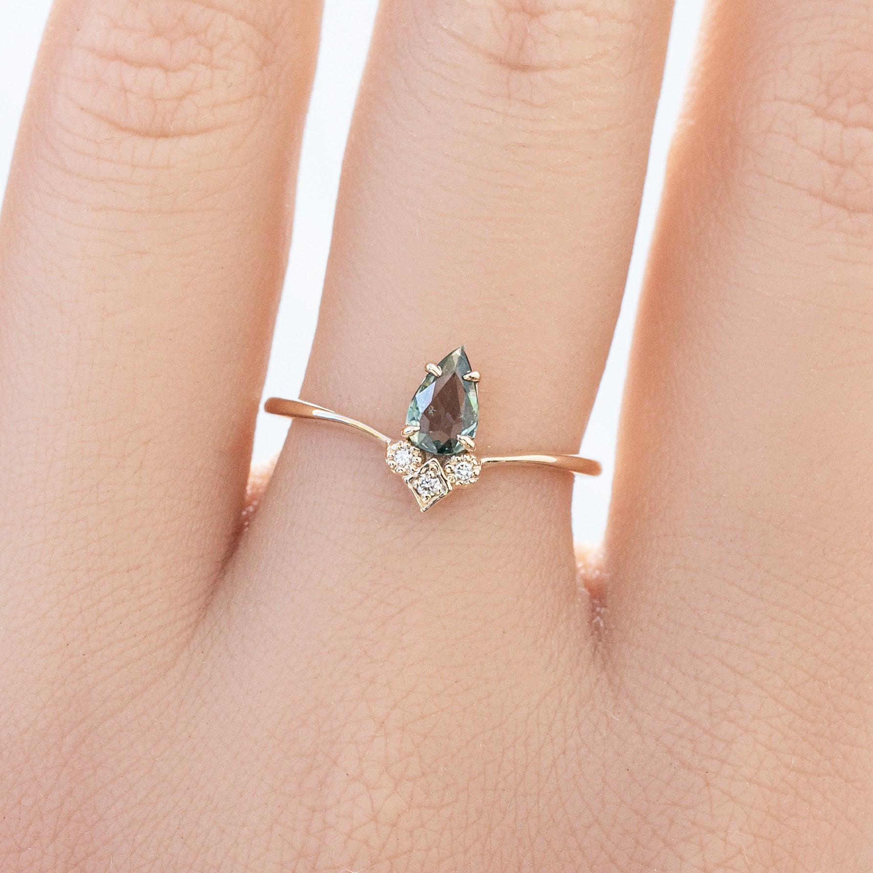 Genevie Ring, 0.35ct Madagascar Sapphire