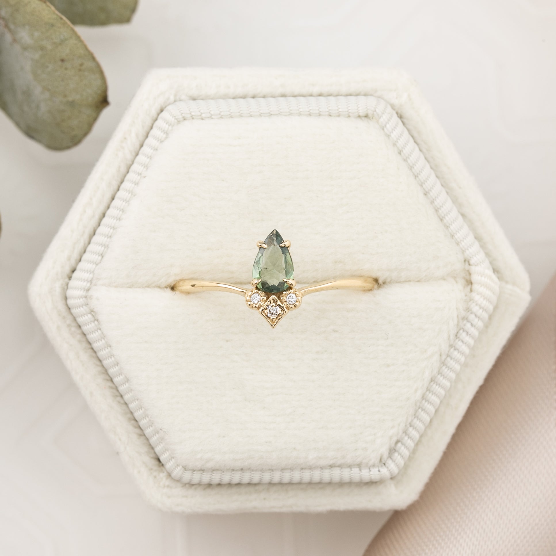 Genevie Ring, 0.35ct Madagascar Sapphire