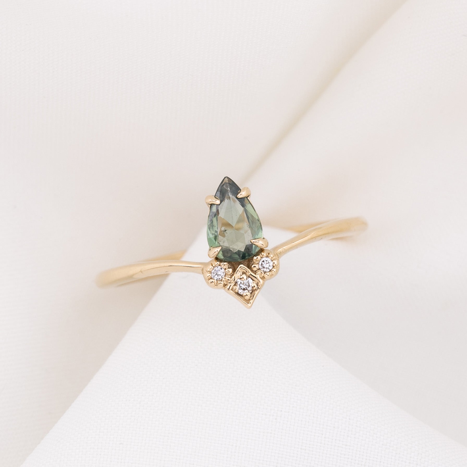 Genevie Ring, 0.35ct Madagascar Sapphire