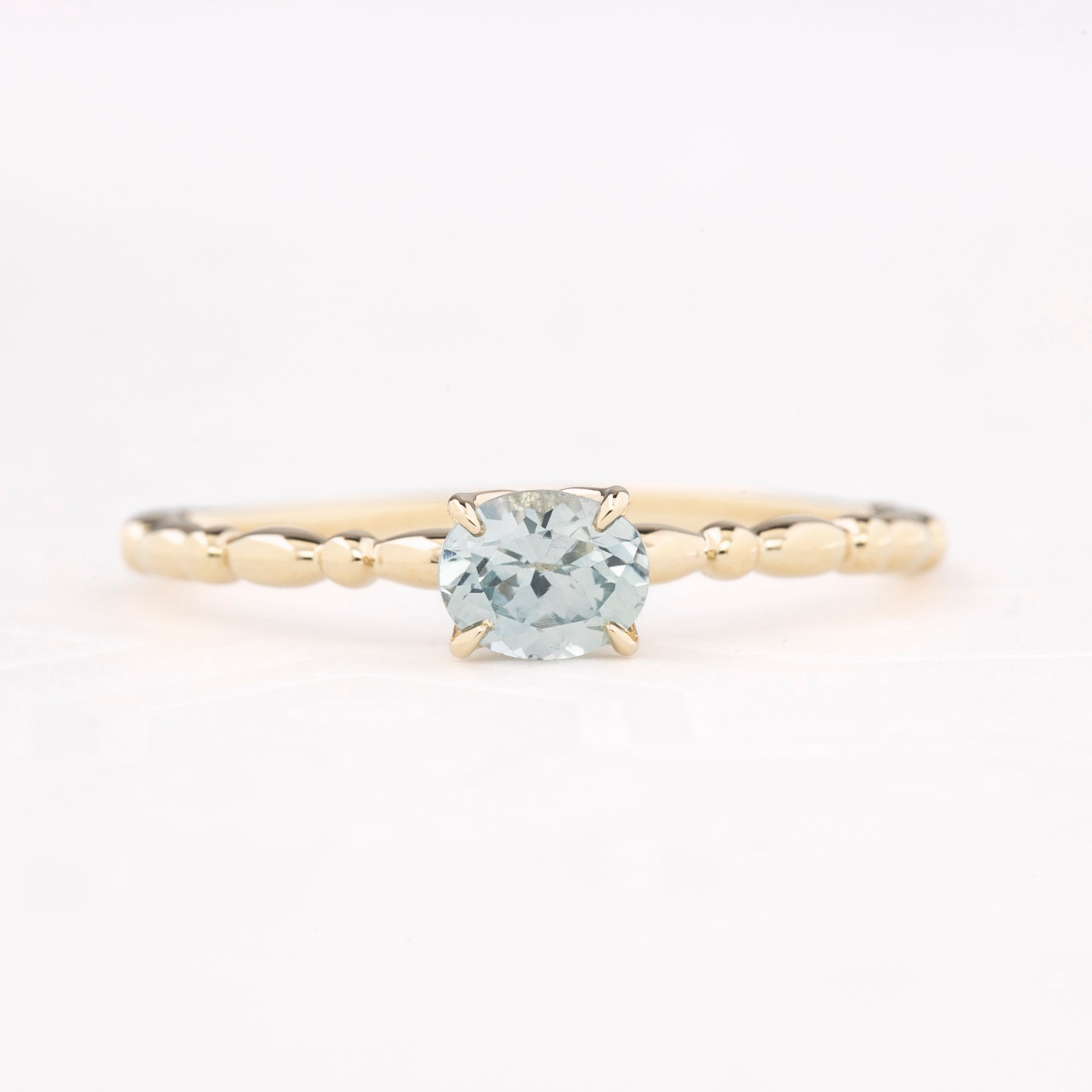 0.45ct Light Green Montana Sapphire 14k Gold | Candy Ring – Envero