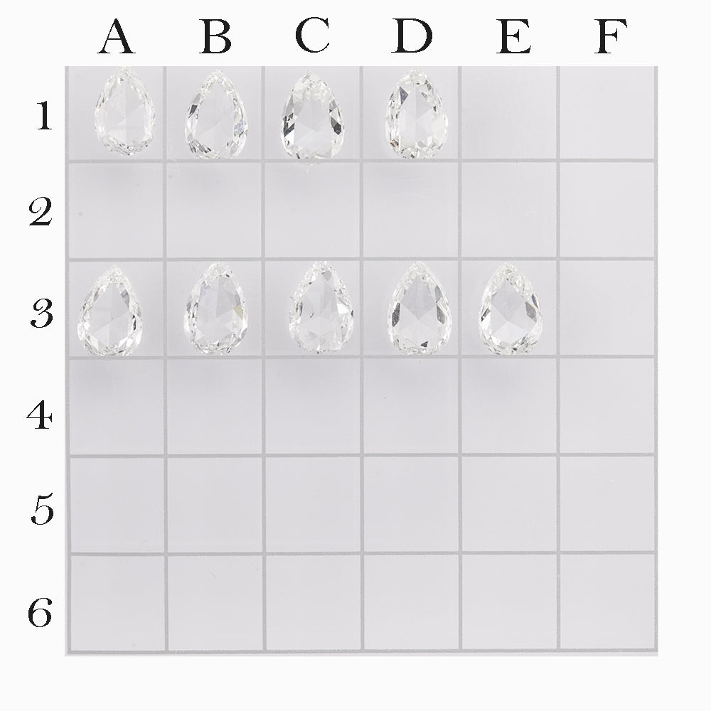 6x4mm 0.25ct ローズカット ダイヤモンド