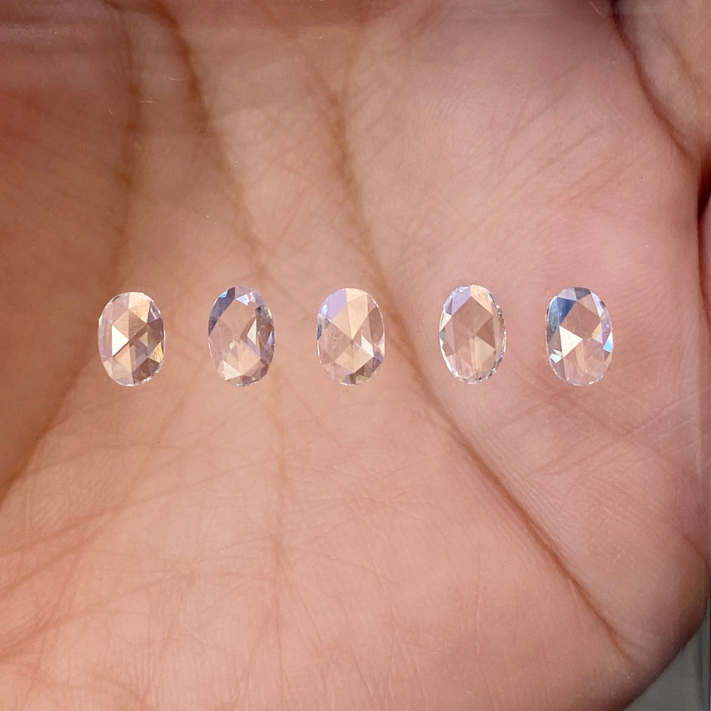 0.28-0.33ct Calibrated Oval Rose Cut Diamond (6.0mm)