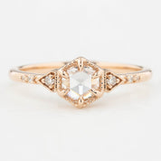 【一点物】アガサリング枠 0.45ct ローズカットダイヤモンド