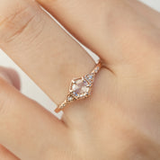 【一点物】アガサリング枠 0.45ct ローズカットダイヤモンド