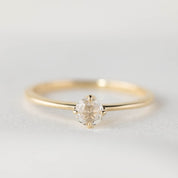 【一点物】アリスリング枠 ラウンドローズカットダイヤモンド 0.2ct