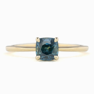 【一点物】サラリング ・0.97ct・加熱モンタナ産ティールブルーサファイア・K14YG