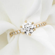 Maria Luxe Round Diamond Ring