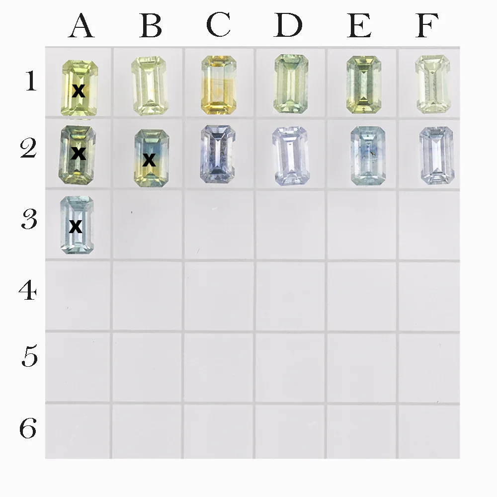 0.35ct Calibrated Emerald Montana Sapphires (5x3mm) CS162-5