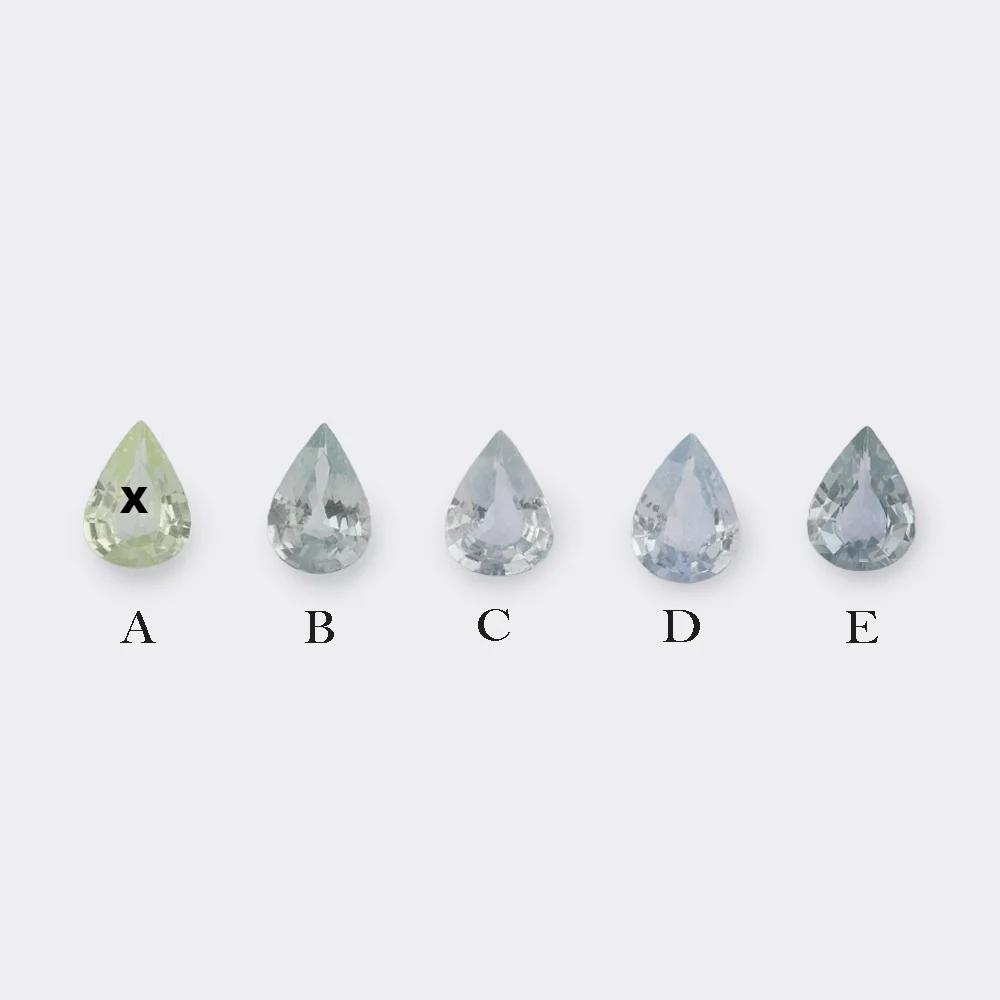 0.80-90ct Calibrated Pear Madagascar Sapphires (8mm)