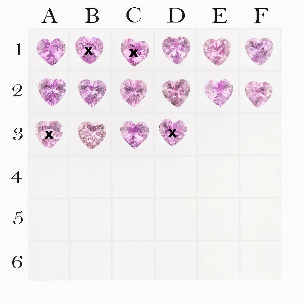0.30ct Calibrated Heart Madagascar Sapphire (4.0mm) CS233