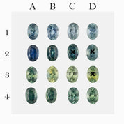 0.70-0.80ct Calibrated Oval Montana Sapphires (6.5mm) CS254
