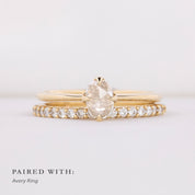 【一点物】アリスリング枠 オーバルローズカットダイヤモンド 0.26ct