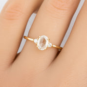 Emilie Oval Diamond Ring