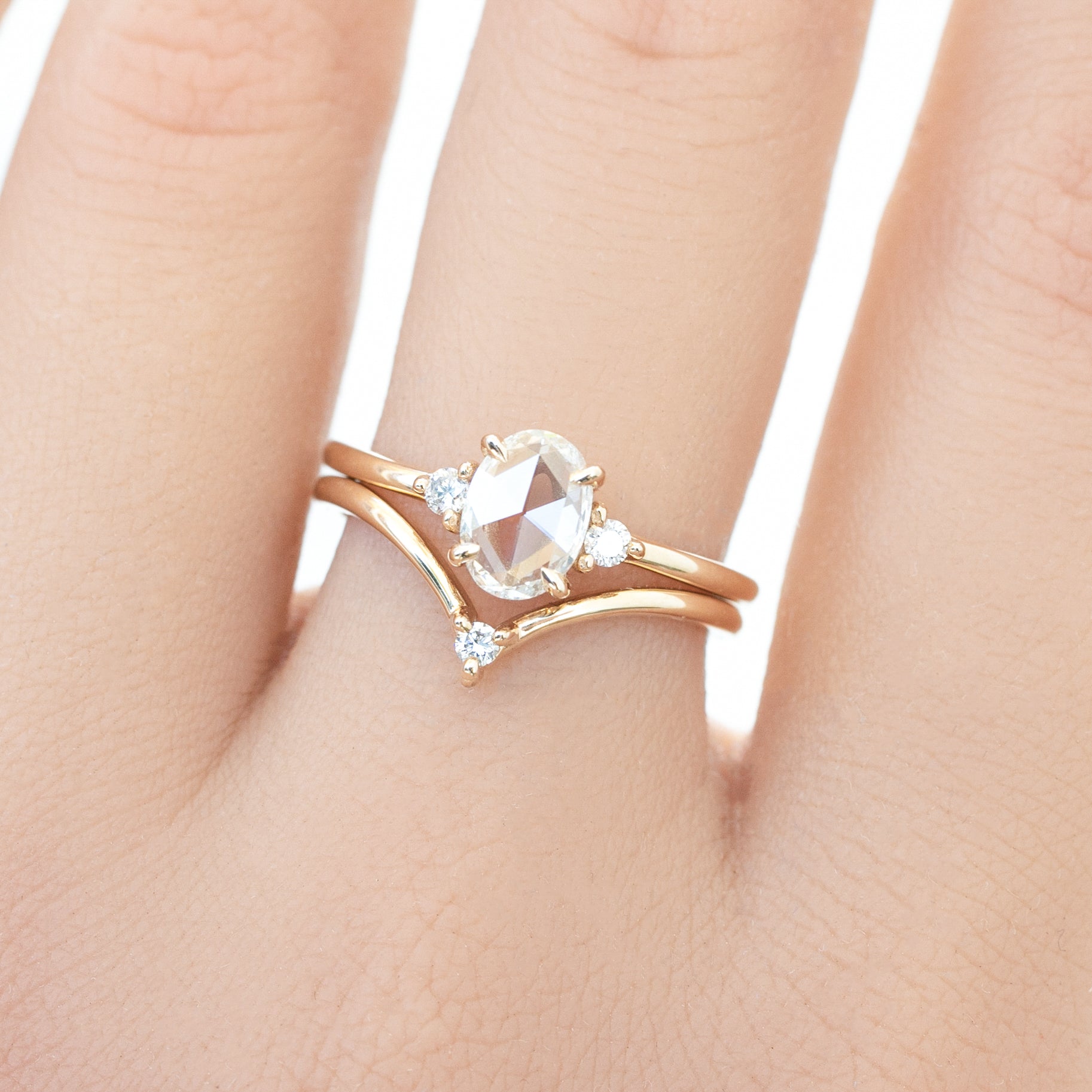 Emilie Oval Diamond Ring