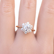 Amara Ring, IGI Certified 1.02ct Lab Diamond, 14k Yellow Gold
