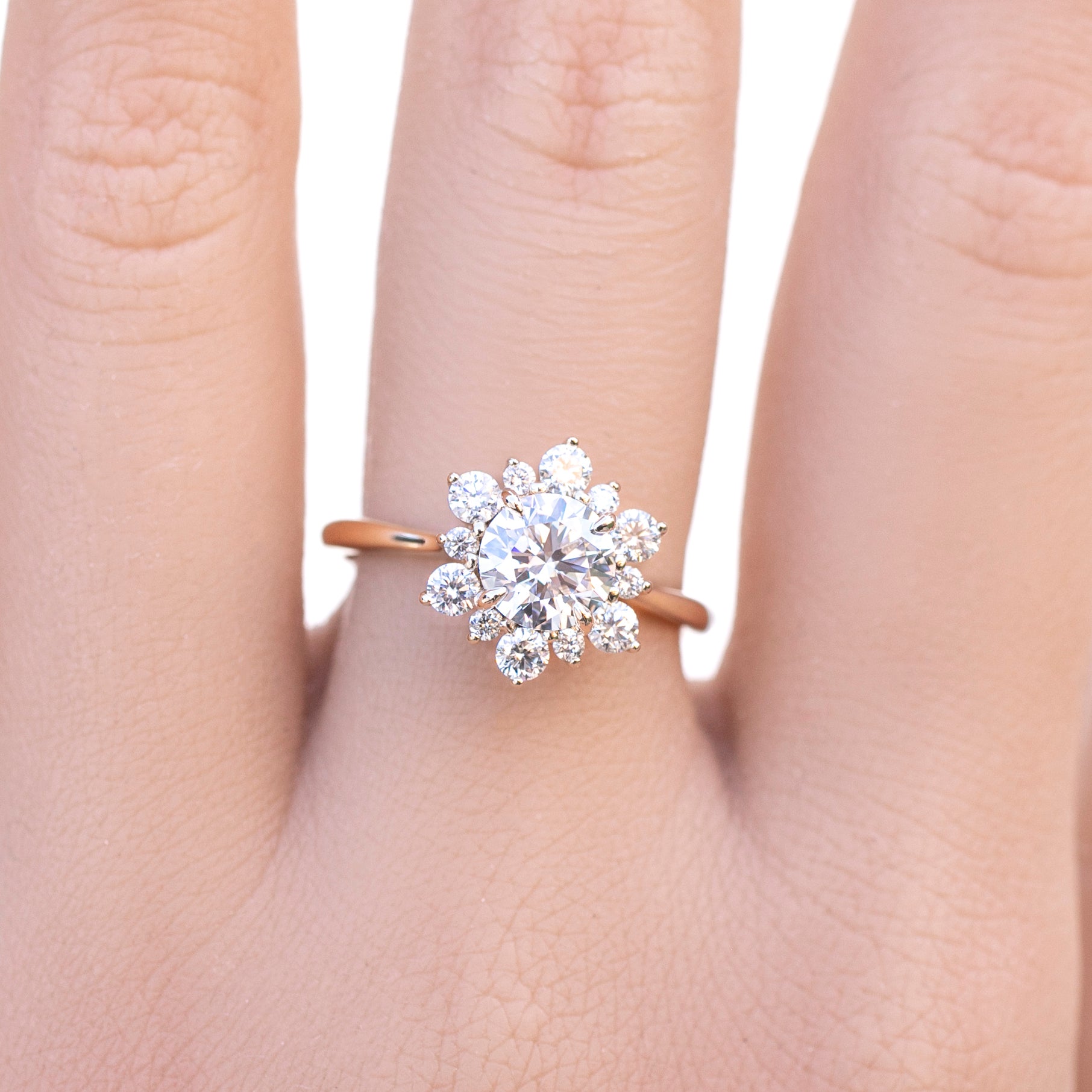 Amara Ring, IGI Certified 1.02ct Lab Diamond, 14k Yellow Gold