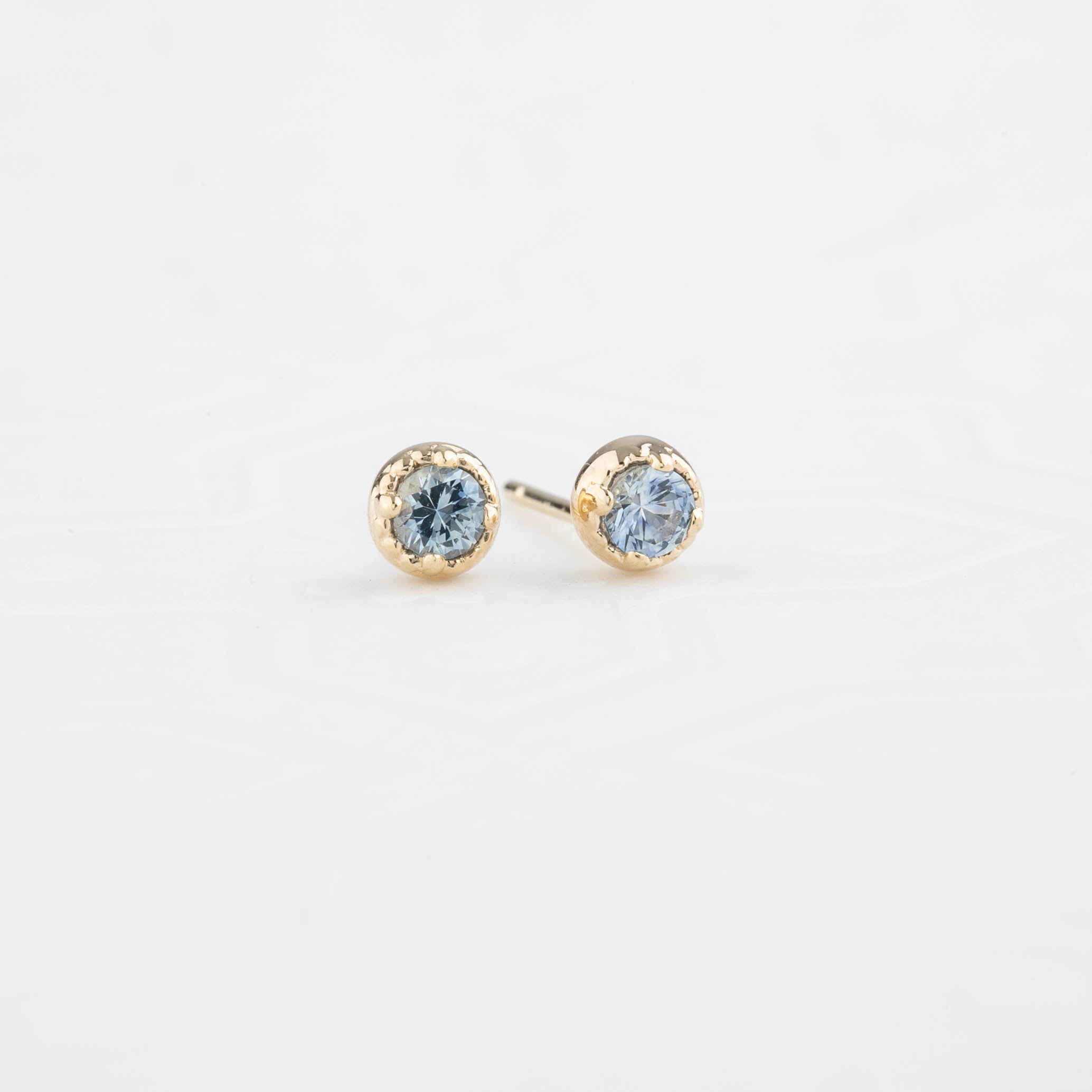 Dahlia Stud Earrings - Montana Sapphire