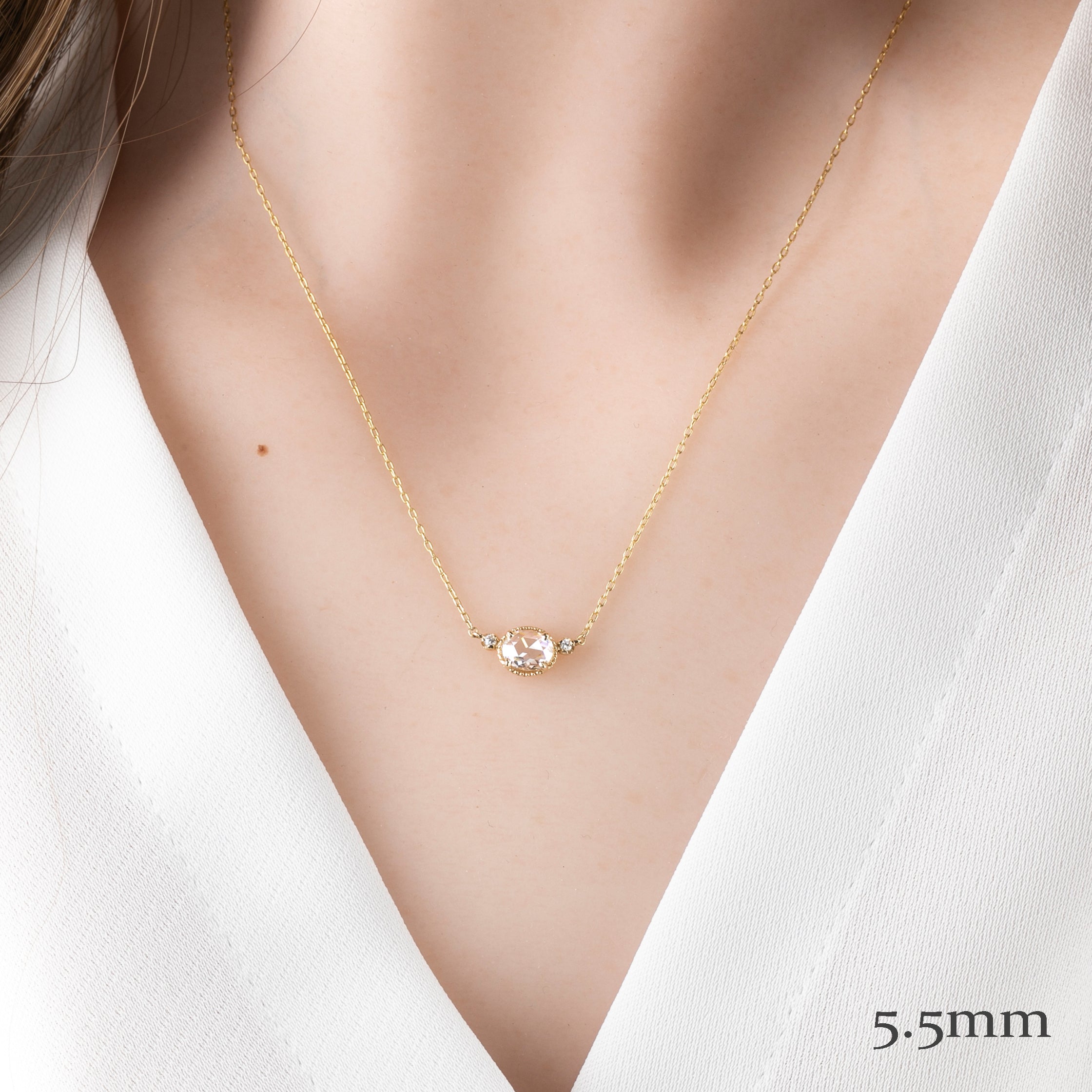 ダリアネックレス(オーバル4~6mm)