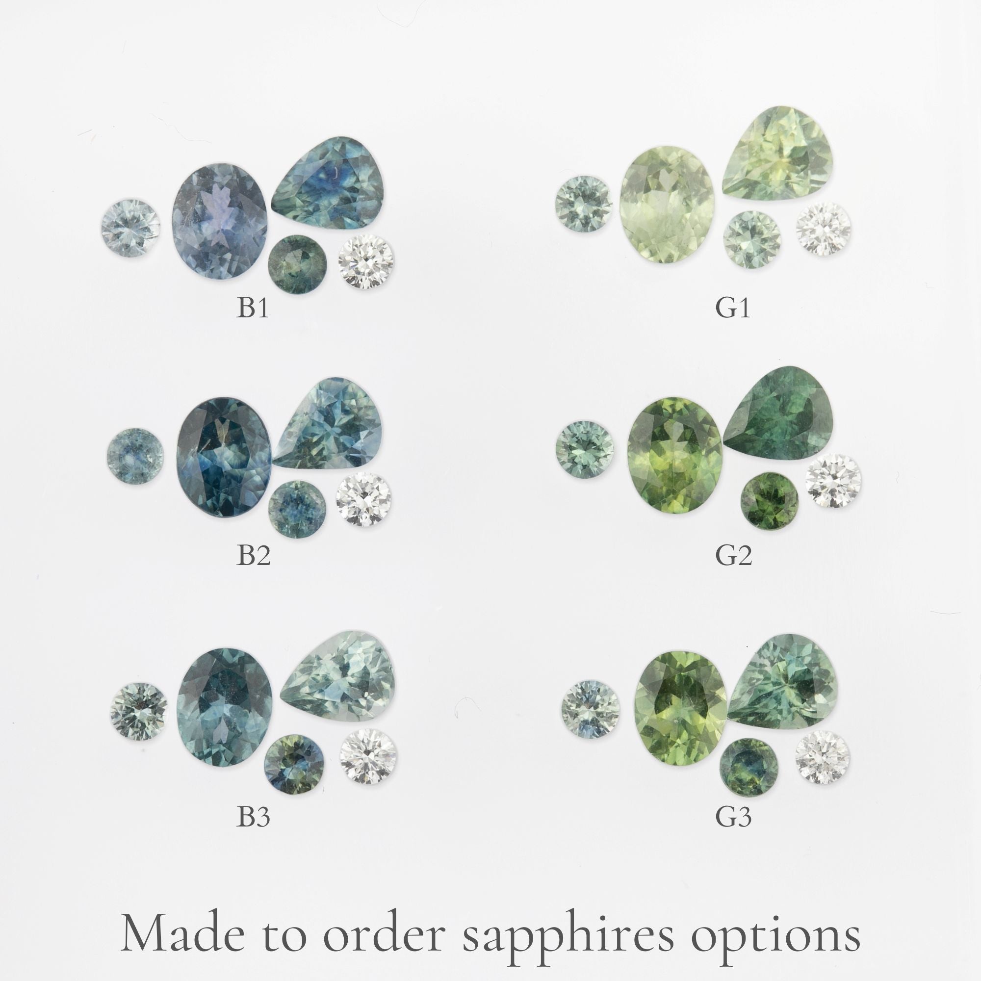 Stardust Cluster Ring, Five Stones (Pick your own gems)