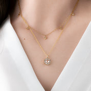 Lila Necklace, 0.30ct Rose-Cut Diamond (Charm Option)