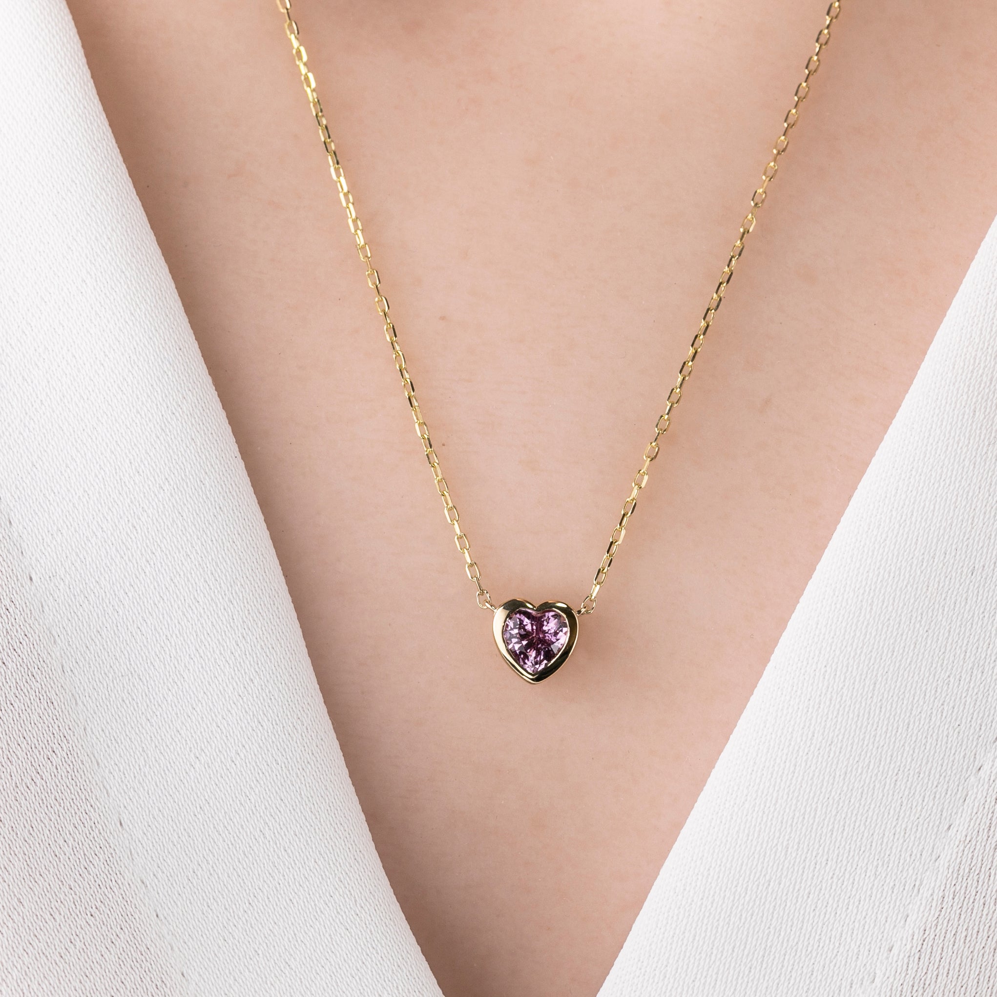 Heart Bezel Necklace Setting