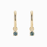 Montana Sapphire Hoop Earrings