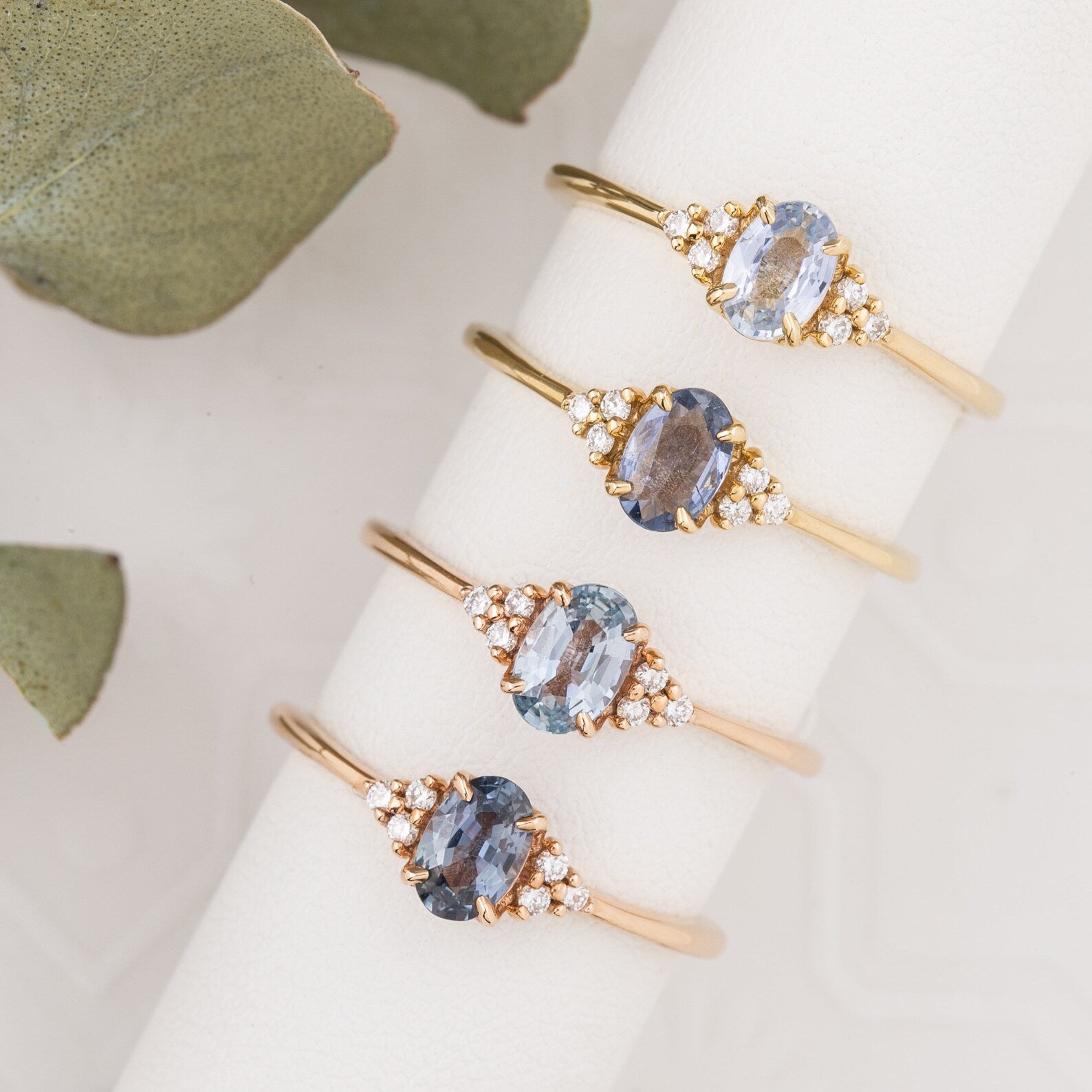 Teresa Ring, 0.50ct Blue Madagascar Sapphire, oval shape gemstone