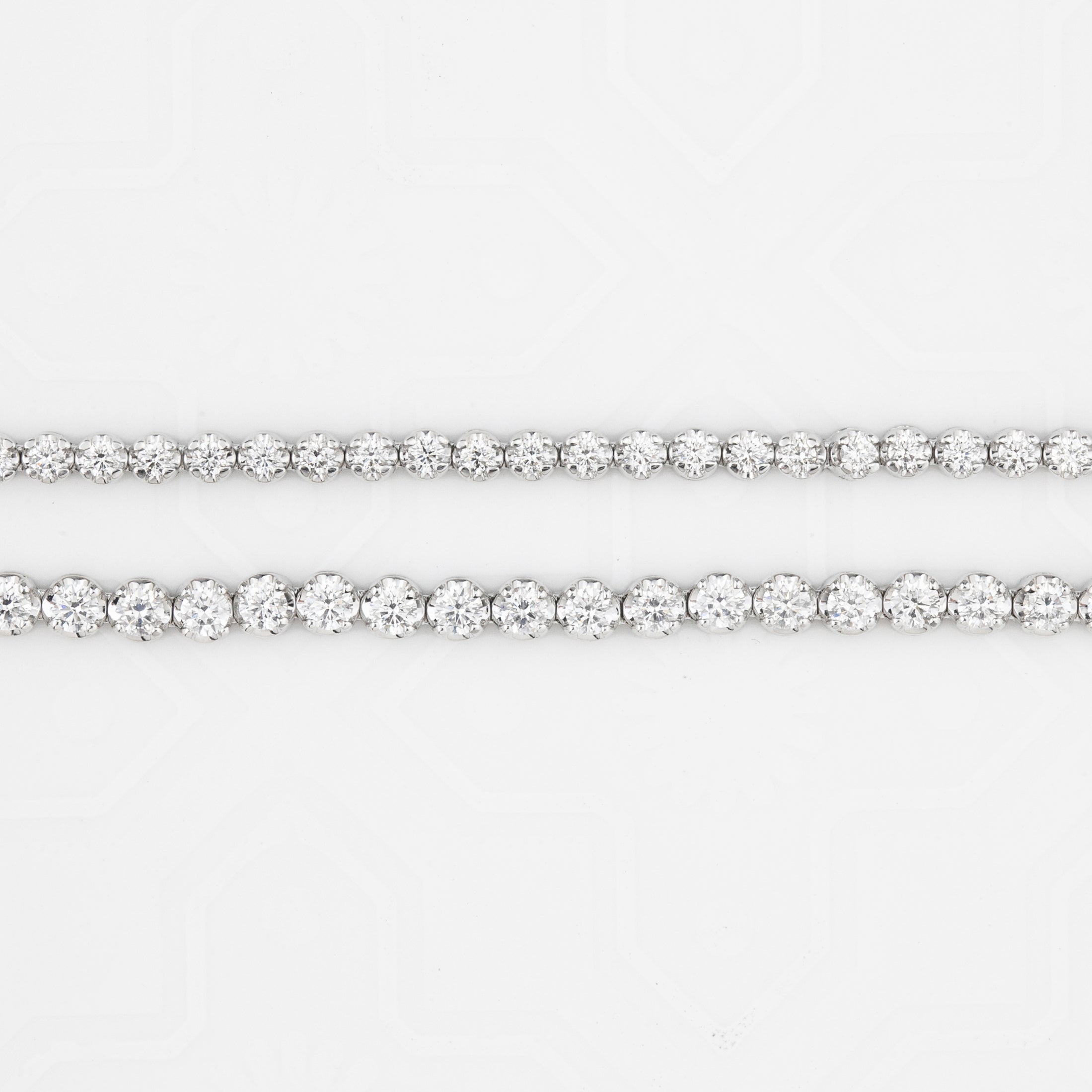 Diamond Illusion Tennis Bracelet 14k White Gold