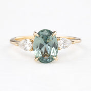 1.2ct オーバルカット ブルーグリーンサファイア モンタナ産 SO450