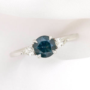 Olivia Ring, 1.01ct Montana Sapphire