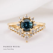 Victoria Ring, 1.01ct Montana Sapphire