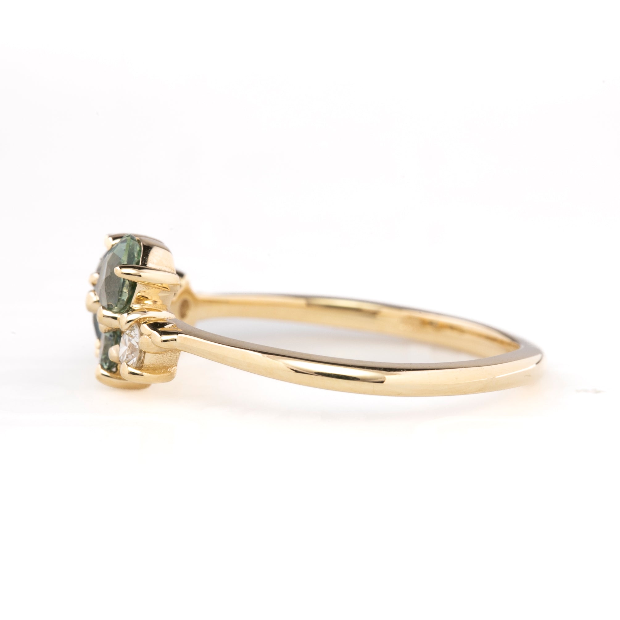 Stardust Cluster Ring, Five Stones (Pick your own gems)