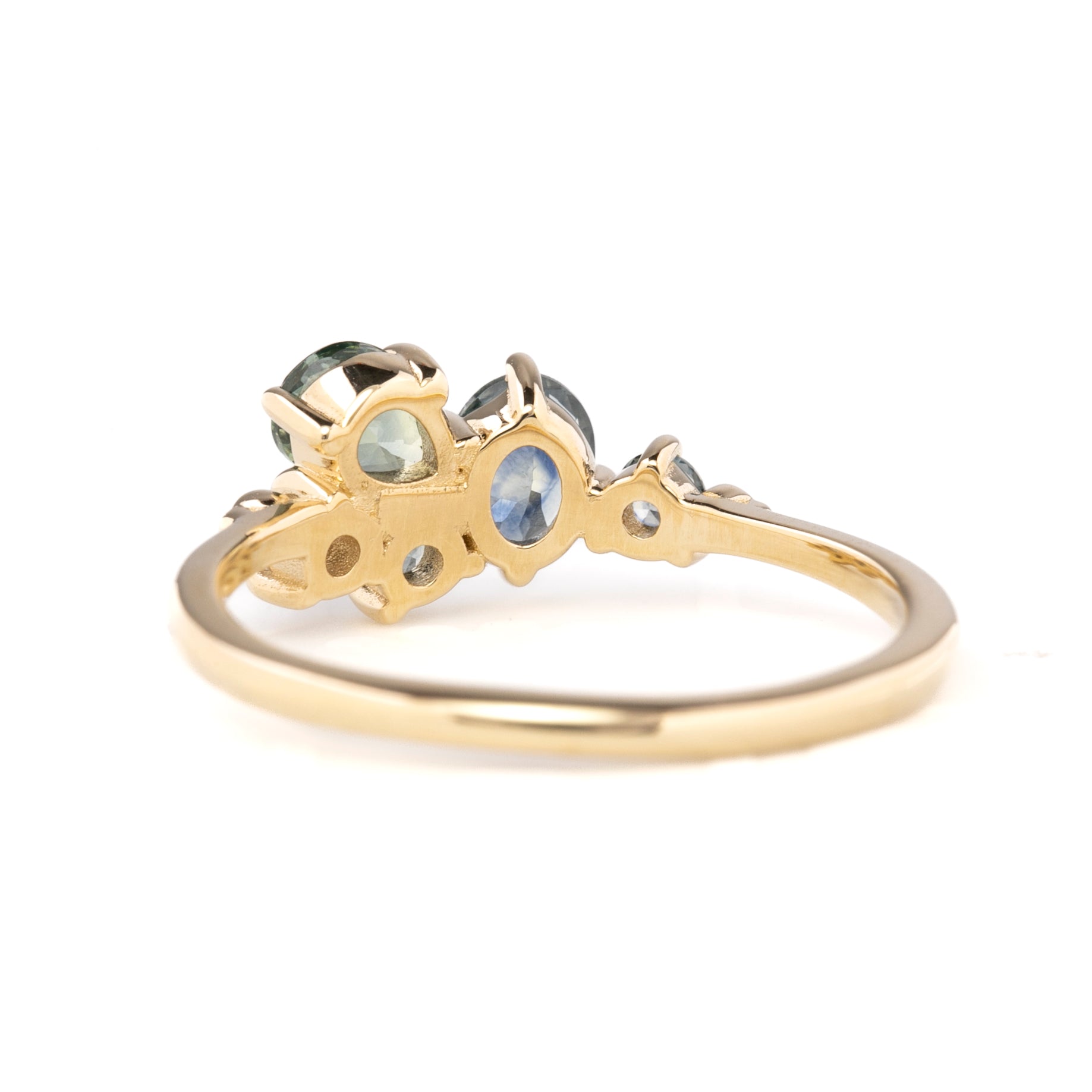 Stardust Cluster Ring, Five Stones (Pick your own gems)