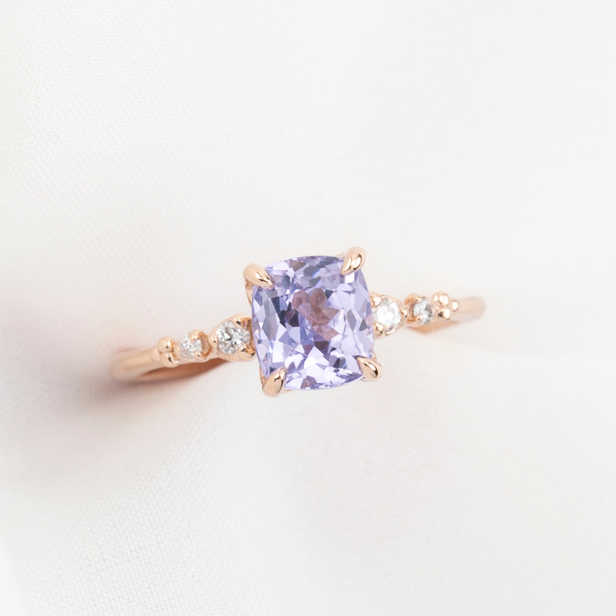Estel Fleur Ring, 1.62ct Lavender Purple Spinel – Envero