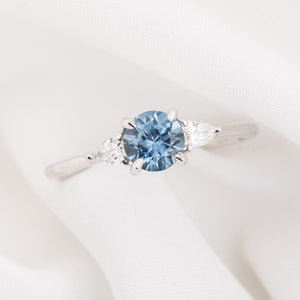 Olivia Ring, 5.5mm Montana Sapphire
