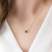 ミルグレイン ヘキサゴン ネックレス(ラウンド3~4mm)