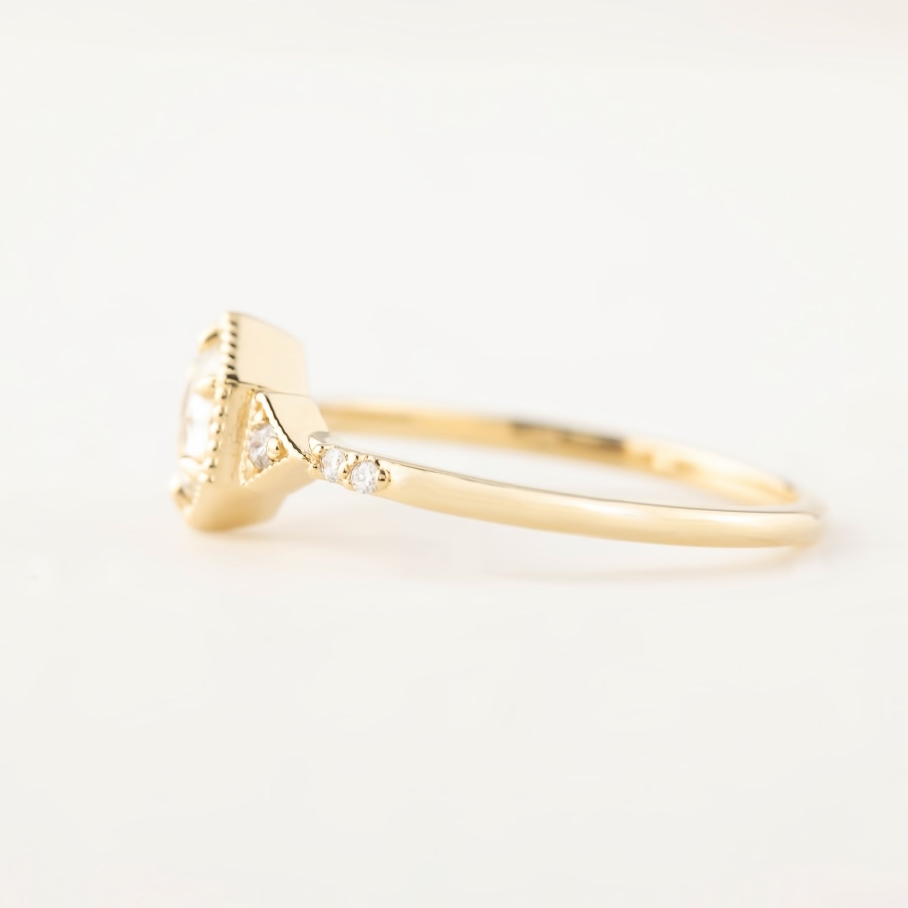 【一点物】アガサリング枠 0.46ct ローズカットダイヤモンド