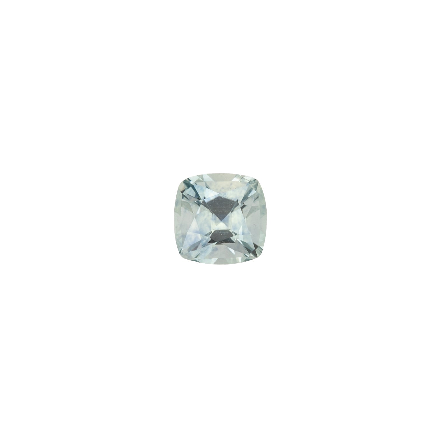 0.82ct クッションカット ライトアクアブルーサファイア モンタナ産