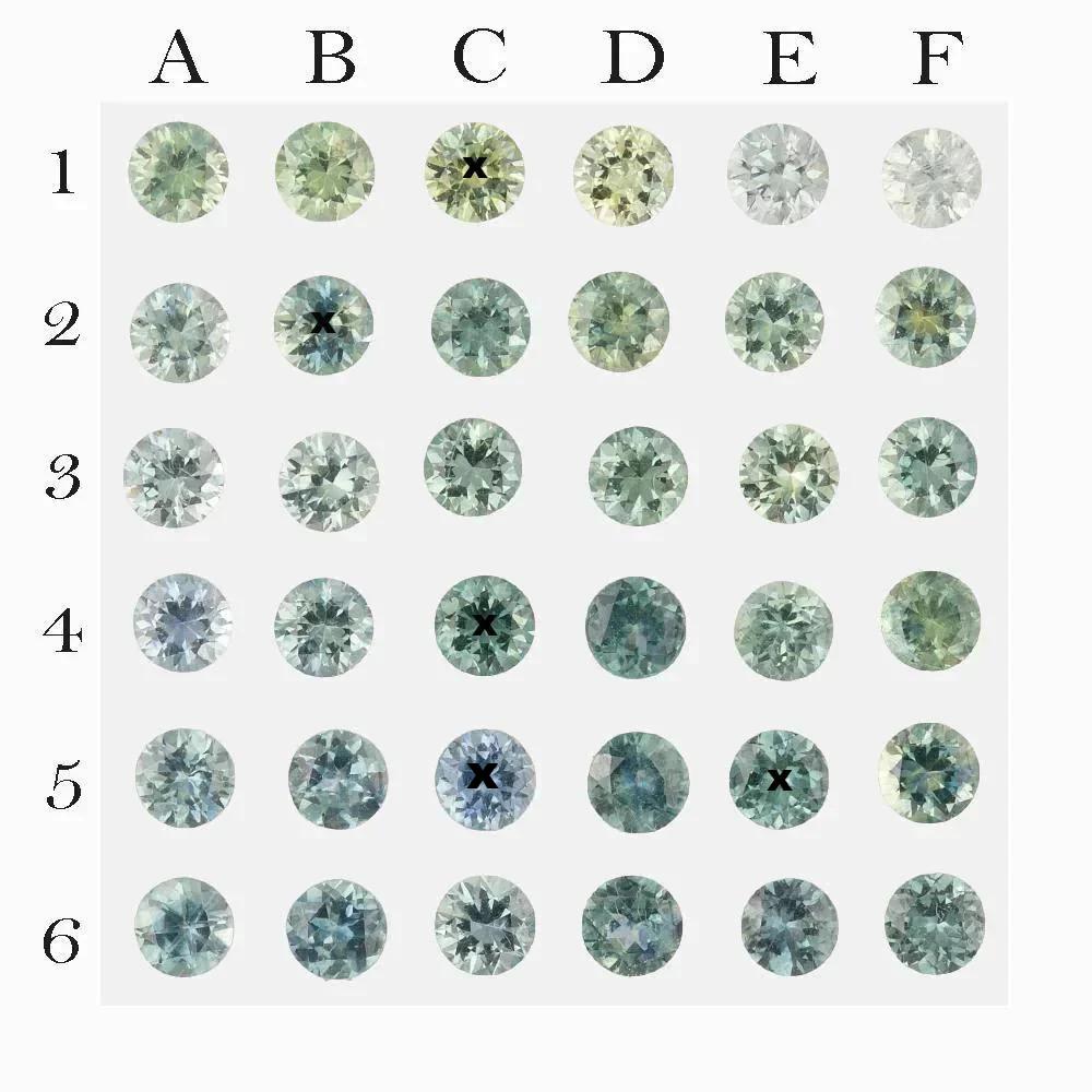 0.30ct Calibrated Round Montana Sapphires (4.0mm) CS073