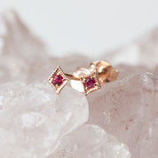 Birthstone Star Stud Earrings