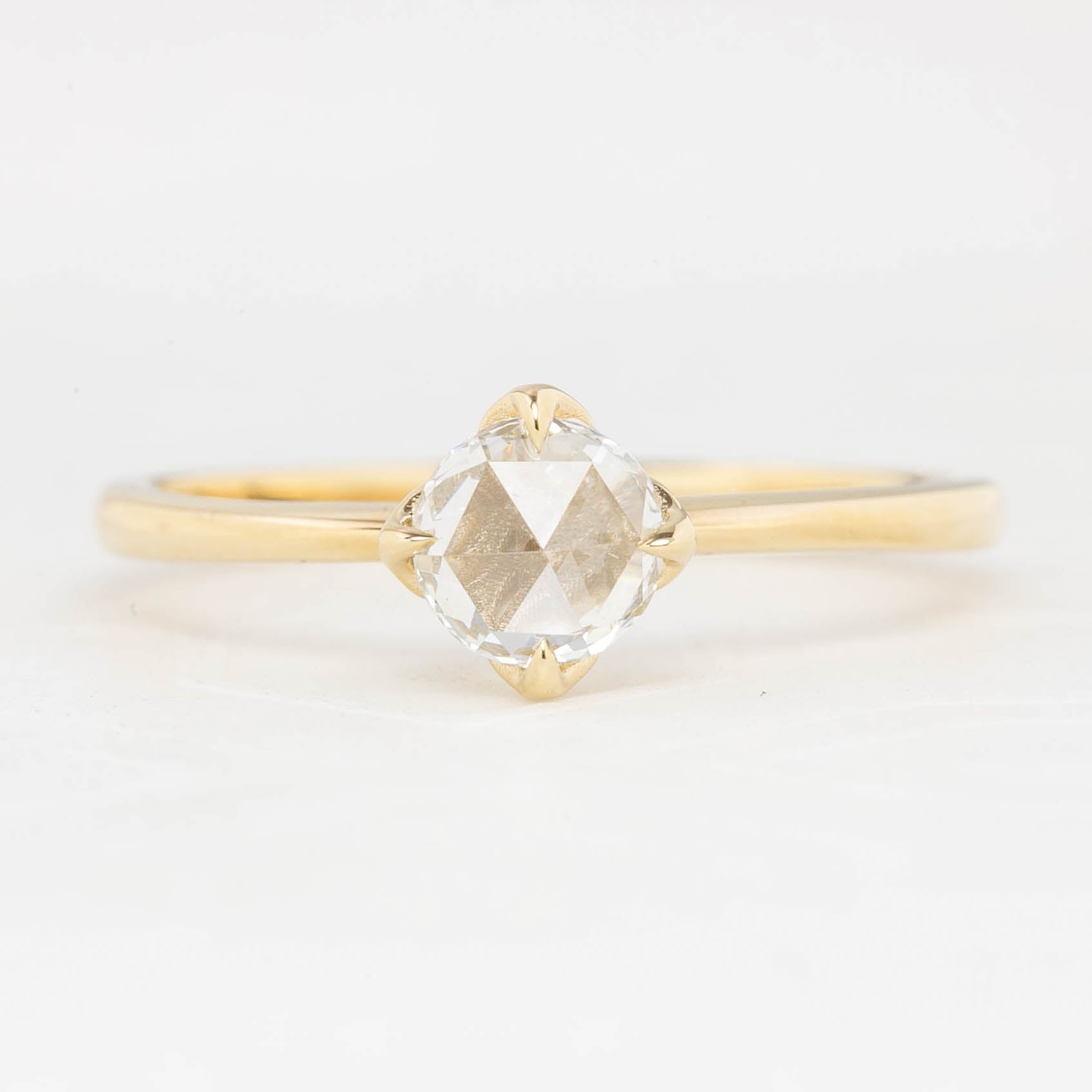【一点物】アリスリング枠 ラウンドローズカットダイヤモンド 0.40ct