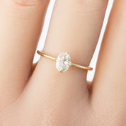 【一点物】アリスリング枠 オーバルローズカットダイヤモンド 0.26ct