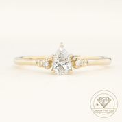 Estel Pear-Cut Diamond Ring
