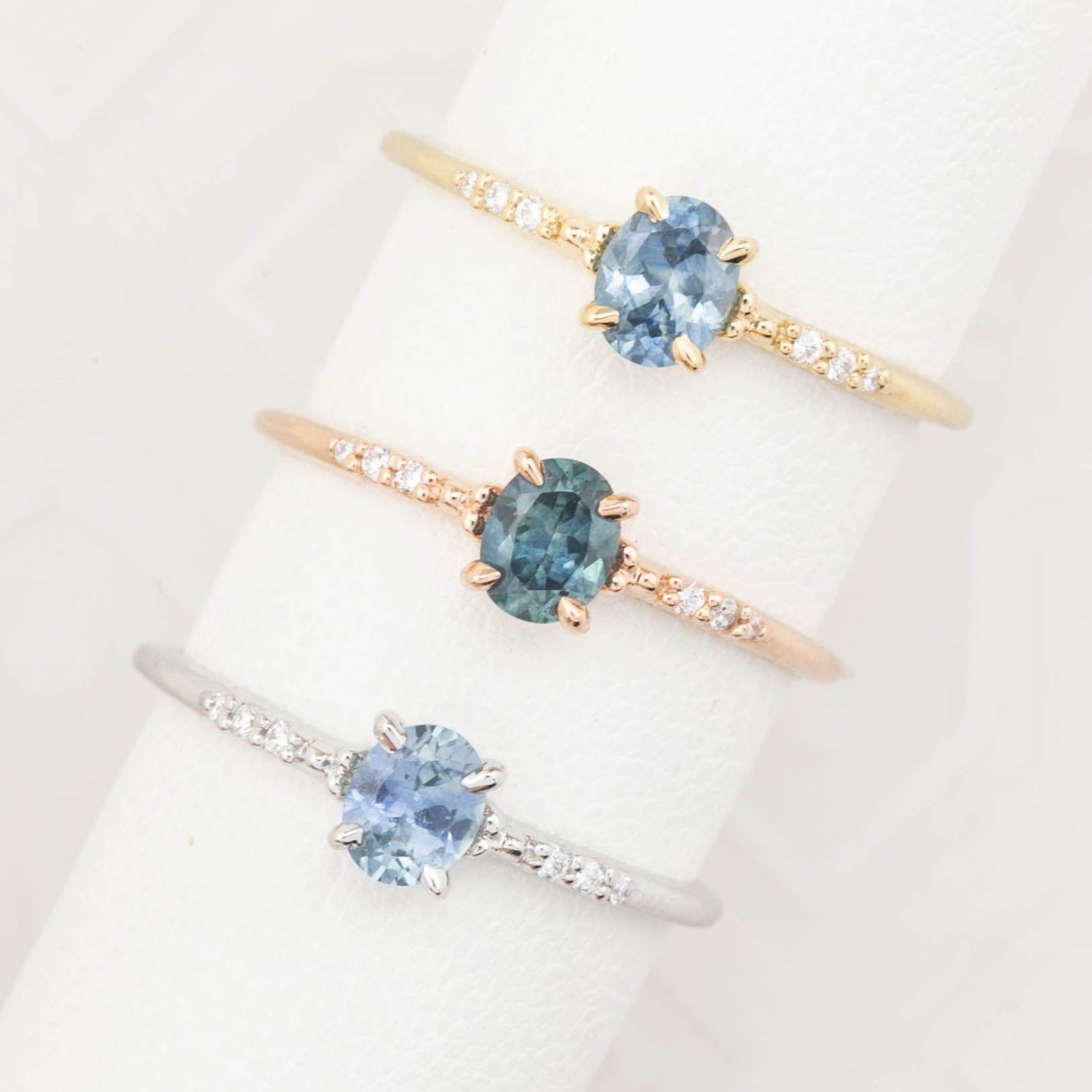 Eloise Ring, 0.45ct Montana Sapphire of your choice, oval shape gemstone