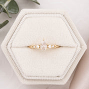 Estel Fleur Pear Cut Diamond Ring