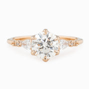 Estel Fleur Petal Round Diamond Ring