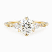 Estel Fleur Petal Round Diamond Ring