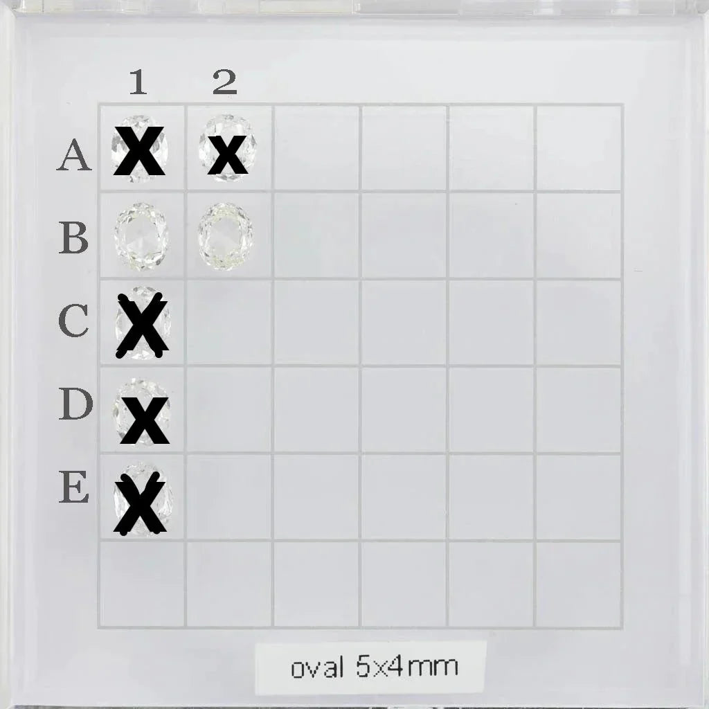 5x4mm 0.25-0.42ct ローズカット ダイヤモンド